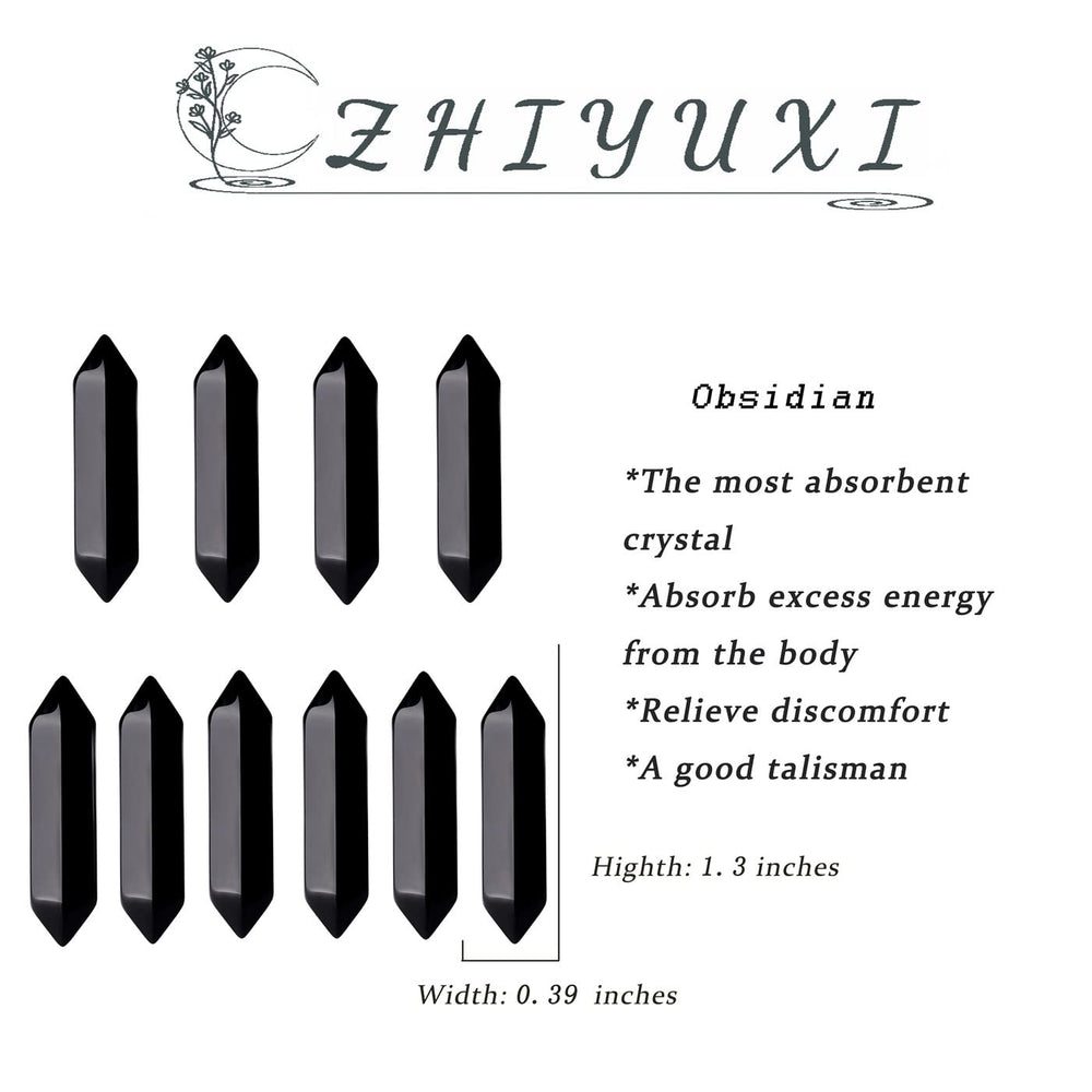 ZHIYUXI obsidian wand in meditation desk setup promotes focus.
