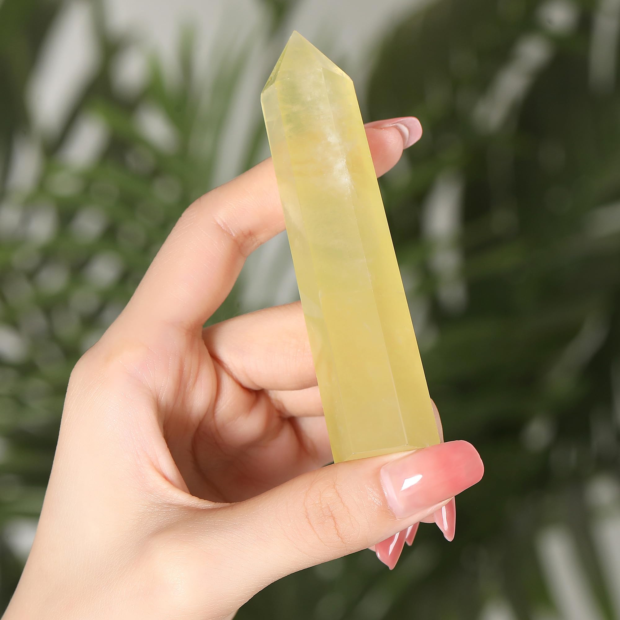 ZHIYUXI Citrine crystal wand gift box presentation