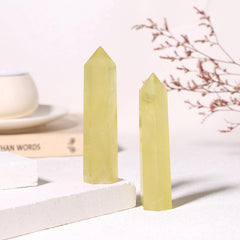 ZHIYUXI Citrine wand displayed on an altar for ambiance