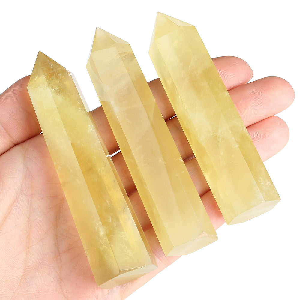 ZHIYUXI Citrine wand in a Reiki session setup