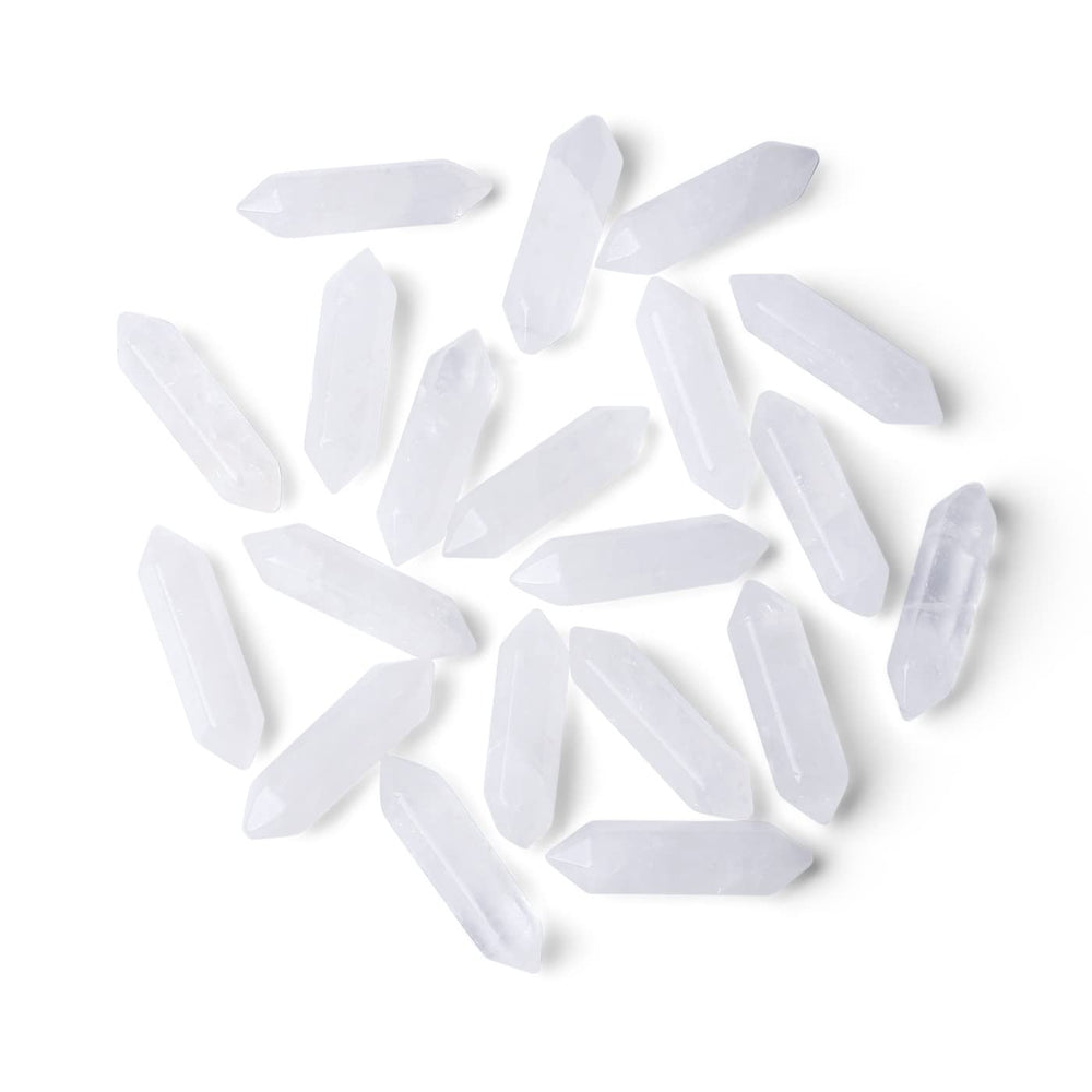 ZHIYUXI Clear Quartz wand set close-up showing smooth points for meditation and focus