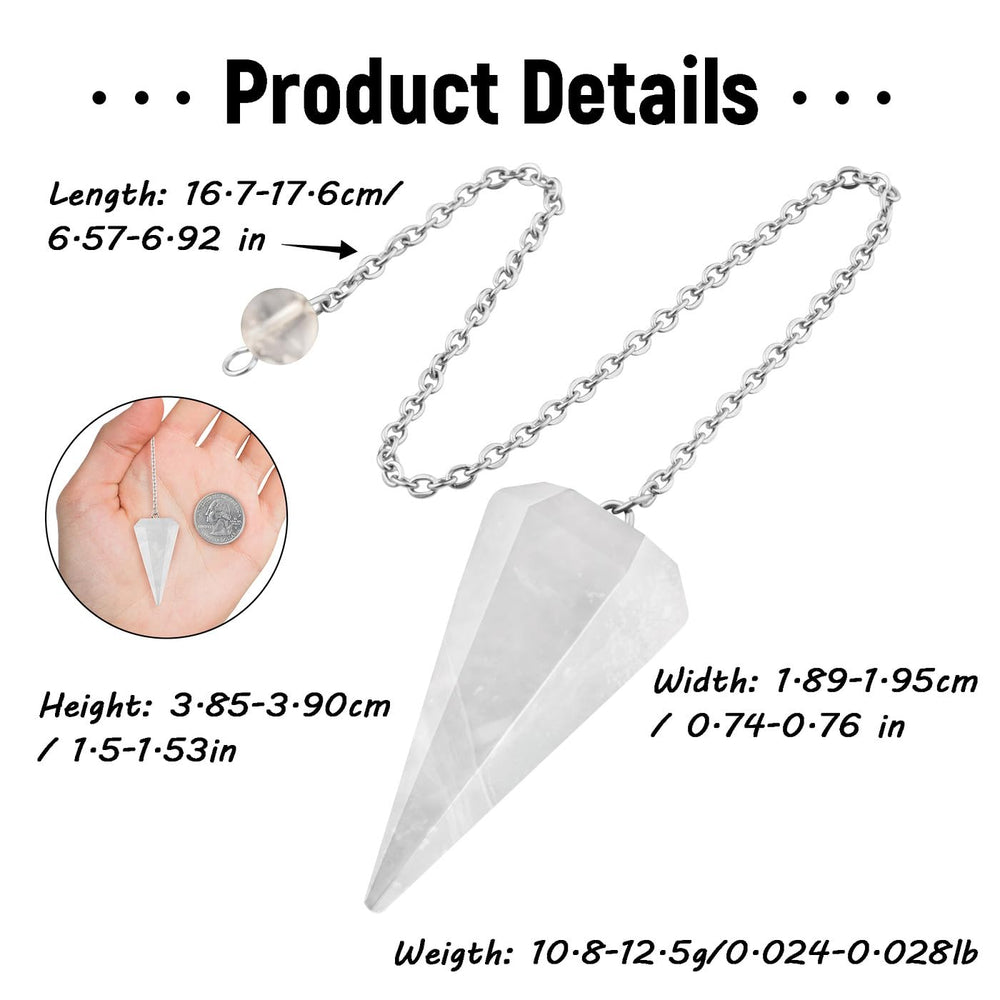 ZHIYUXI crystal pendulum for divination and meditation use.