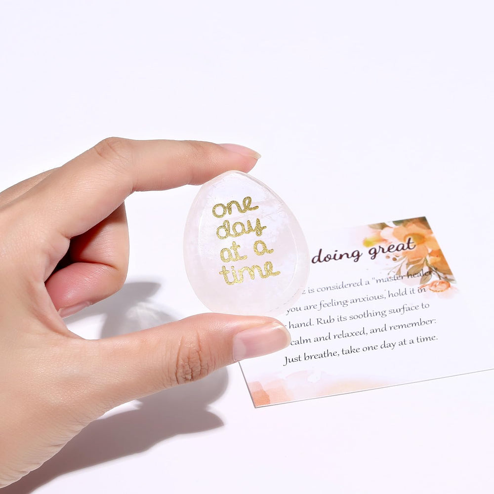 ZHIYUXI pocket-sized worry stone with smooth polish for on-the-go relief.