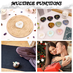 ZHIYUXI fluorite heart desk display for mindful rituals.