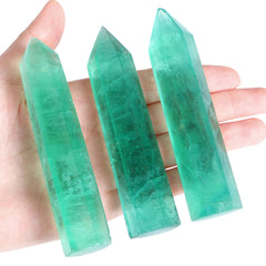 ZHIYUXI green fluorite crystal tower enhances space decoration and energy balance.