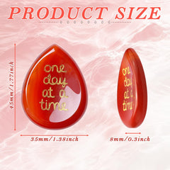 ZHIYUXI Red Carnelian Agate close-up shows polished surface and warm hue