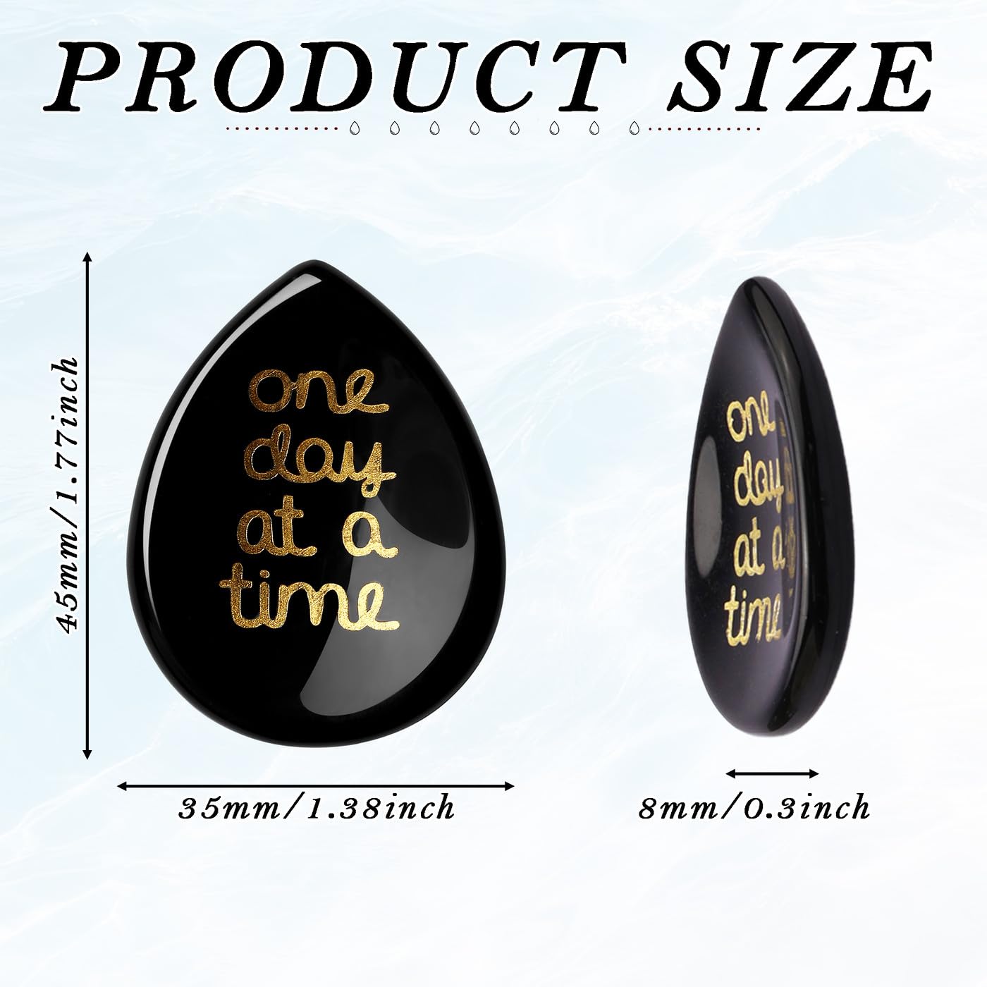 ZHIYUXI thumb groove worry stone in hand for tactile grounding