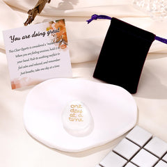 ZHIYUXI engraved one-day-at-a-time stone encourages present moment awareness and balance.
