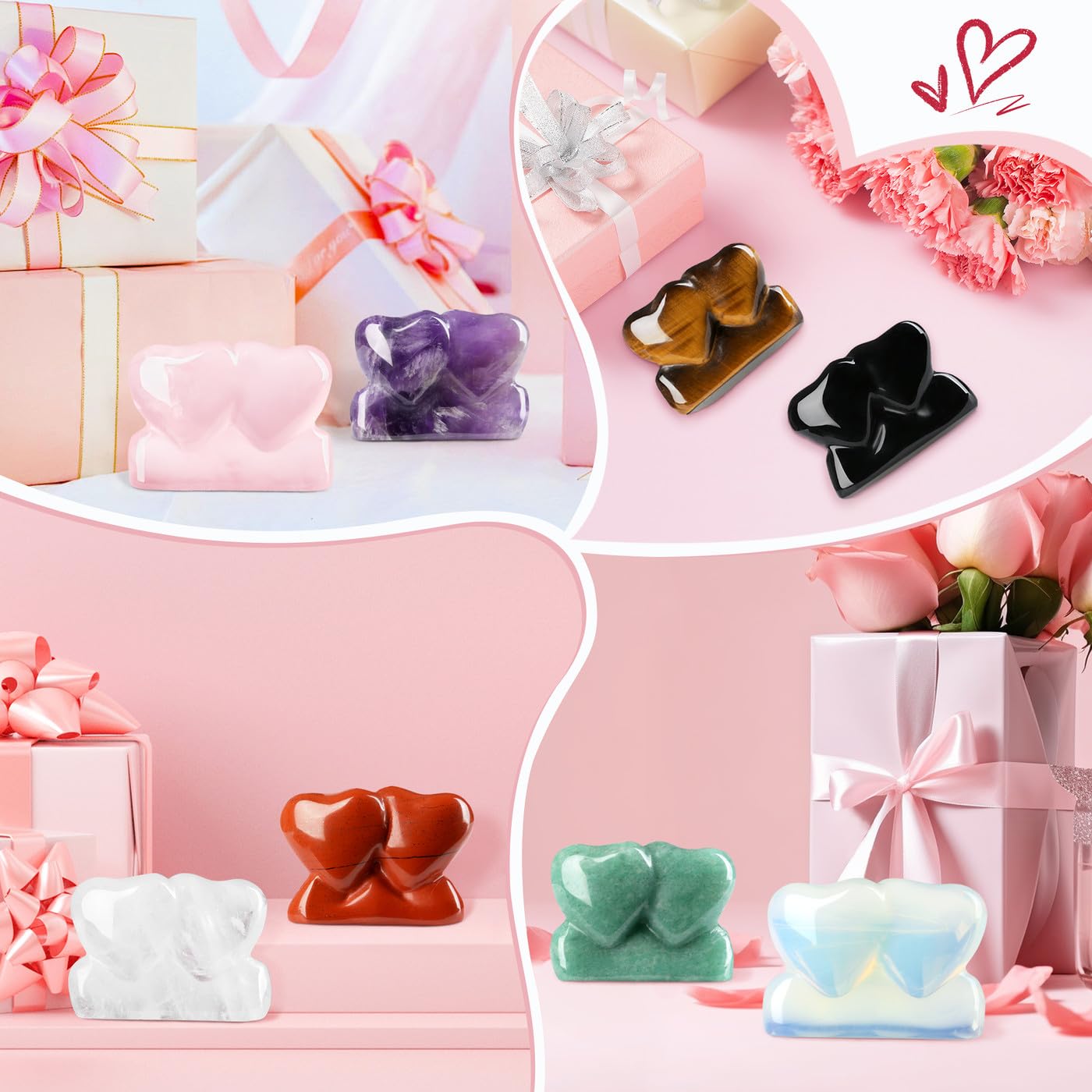 ZHIYUXI dual-heart crystal enhances ambience with soft sparkle