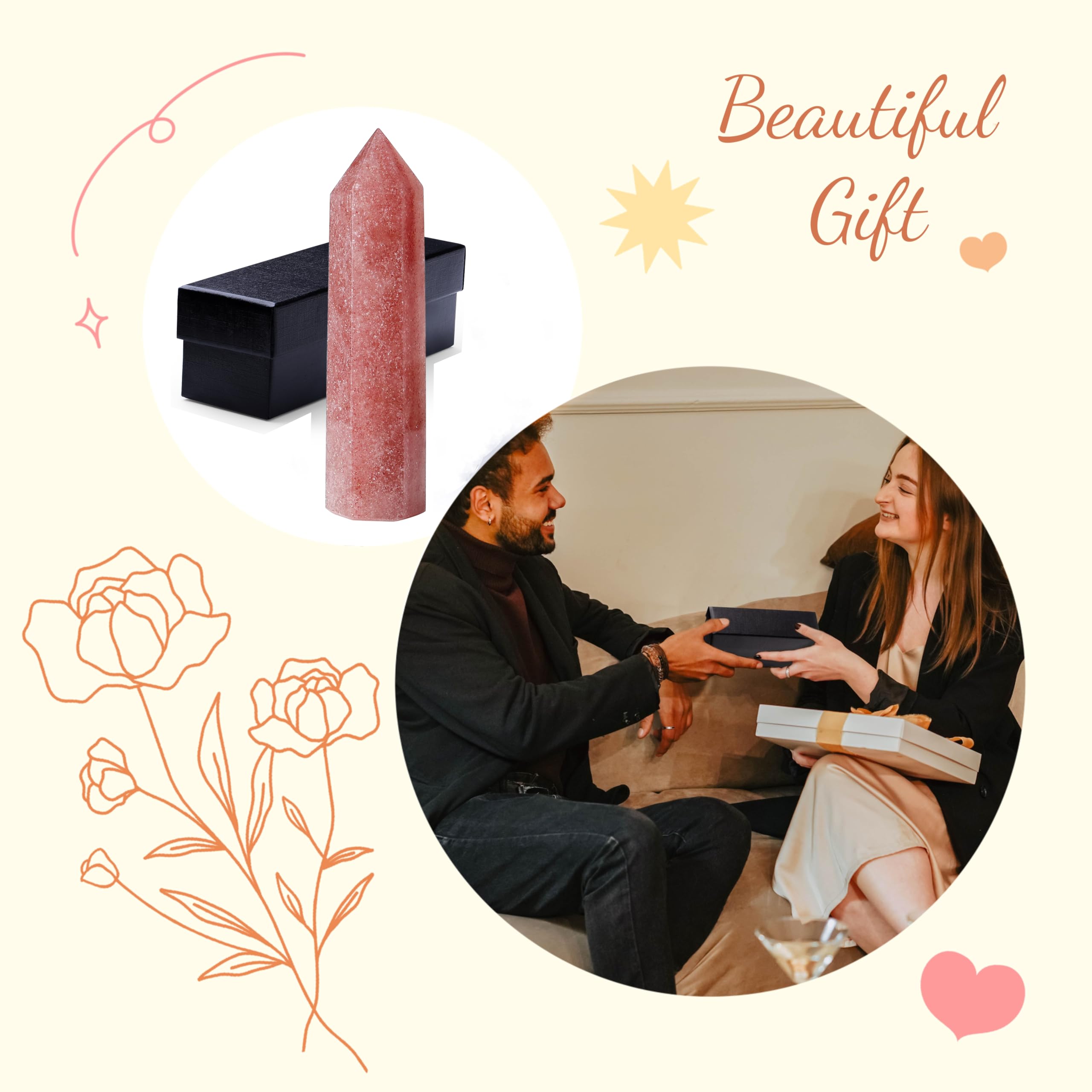 ZHIYUXI crystal wand presentation for gifting.
