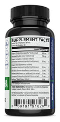 ZHOU Ashwagandha capsules close-up highlighting 1200 mg dose for stress support.