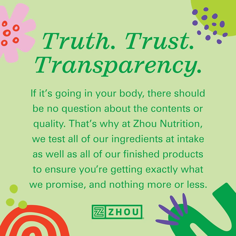 ZHOU Black Seed Oil Capsules lifestyle scene for hair and skin care.