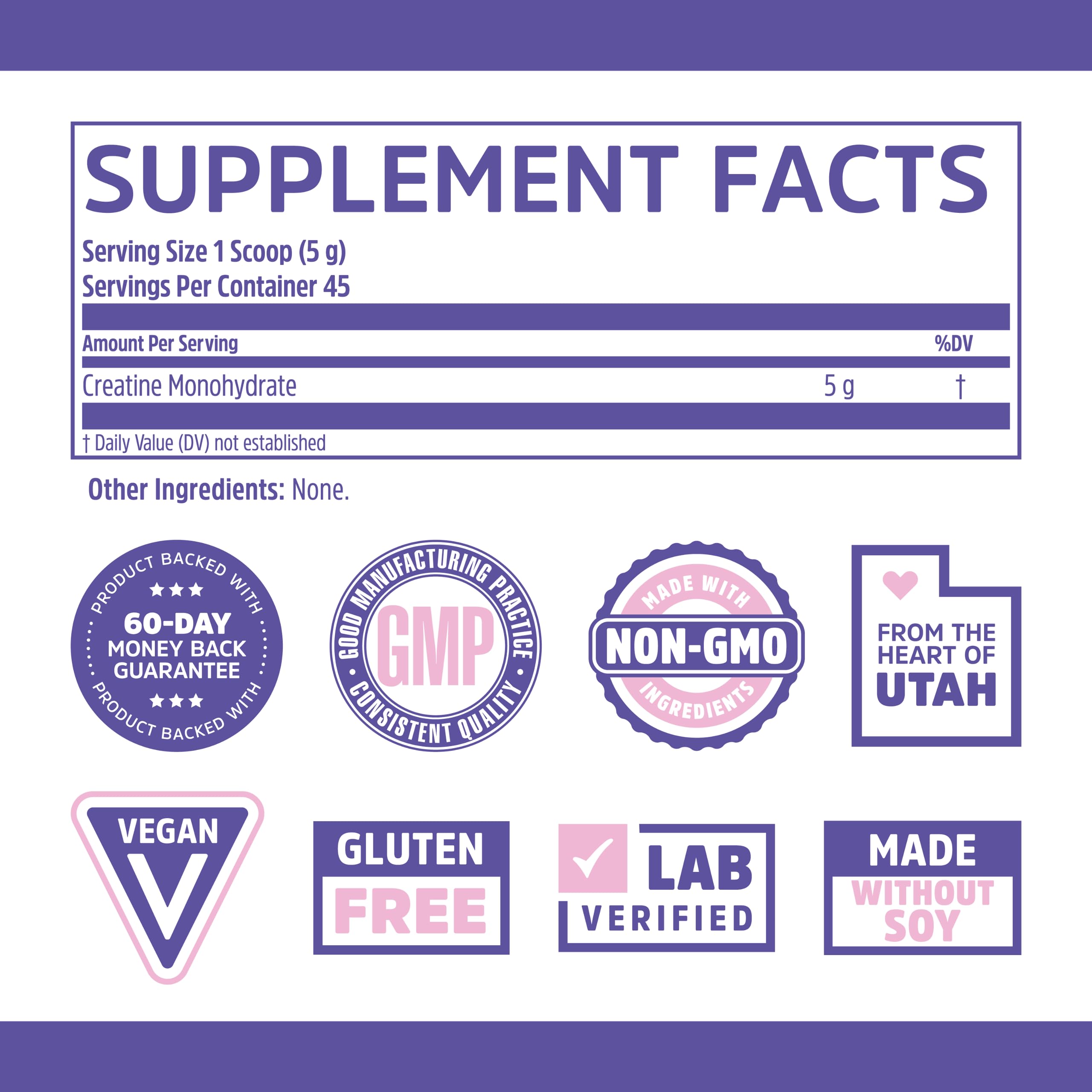 Zhou Creatine powder, unflavored, blends easily into water or juice