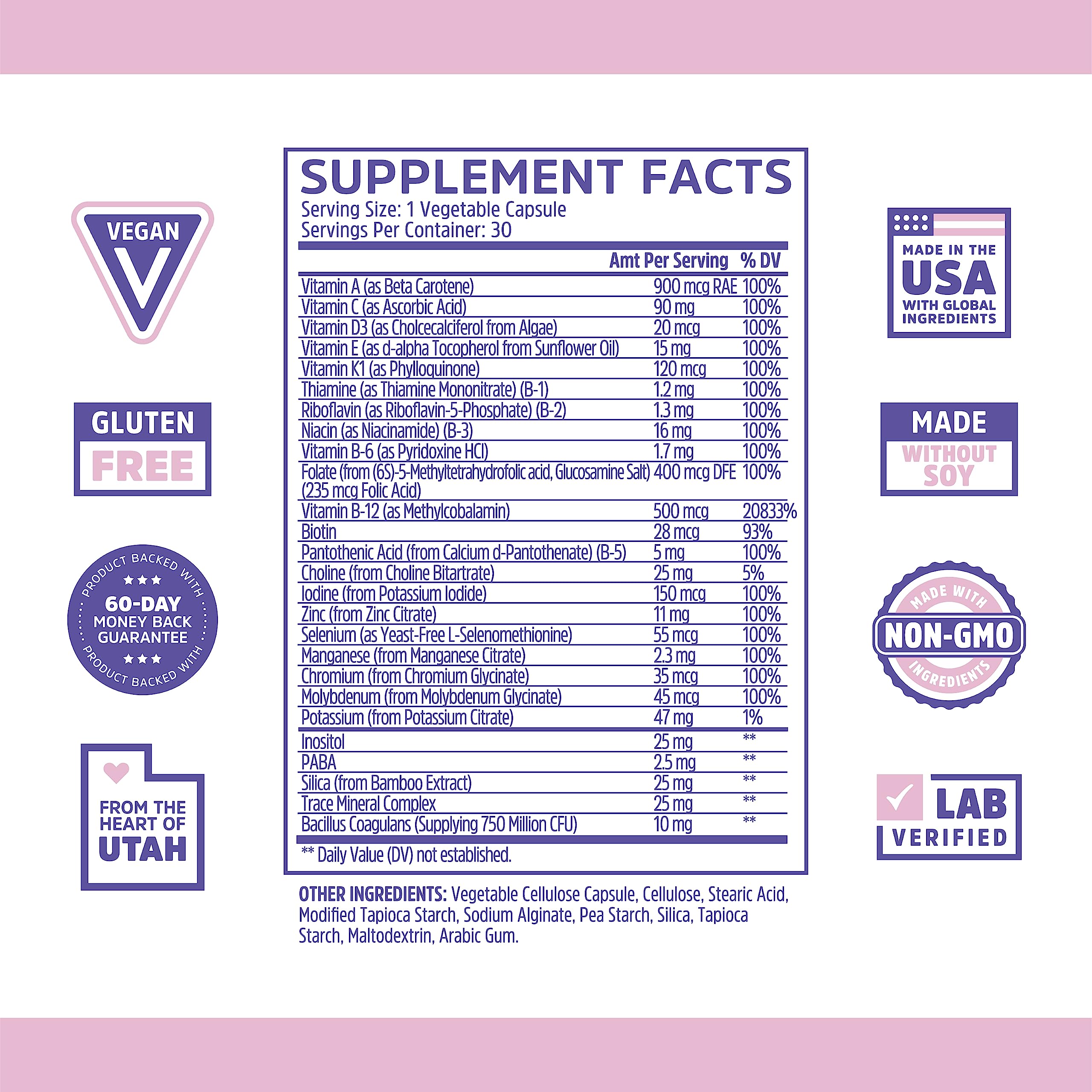 Zhou Daily Boost capsules closeup highlighting veggie capsules for vegan, gluten-free support