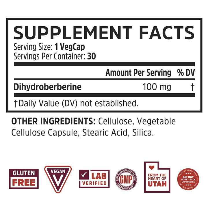ZHOU Dihydroberberine capsules for convenient daily intake and potential energy support