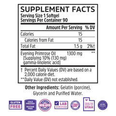 Zhou Evening Primrose Oil softgel closeup highlighting easy daily intake.