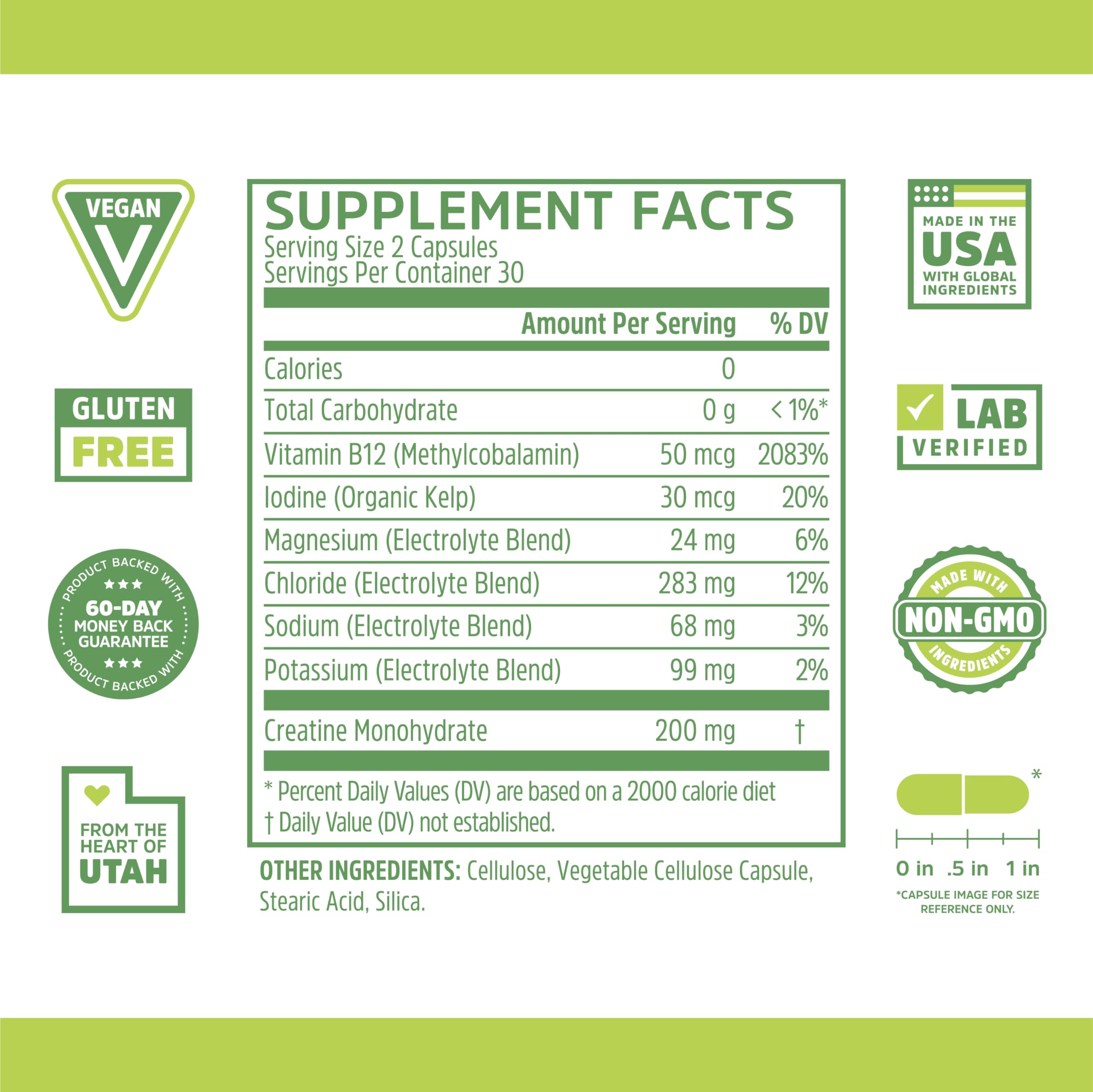 ZHOU Fast Support bottle label closeup highlighting minerals and creatine for energy support.