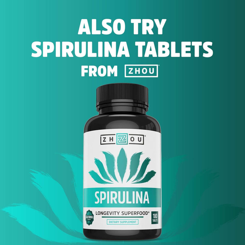 Bright smoothie with Zhou Spirulina for a nutrient-rich drink