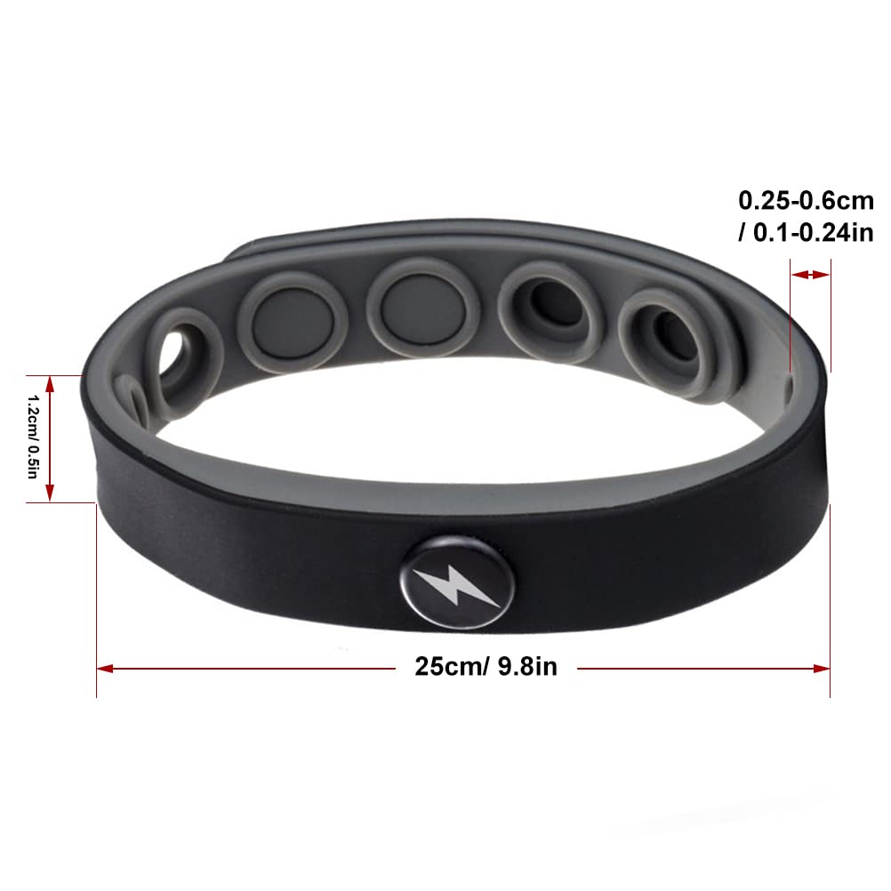 ZHOUJIELUN wristband close-up shows soft silicone texture for daily wear.