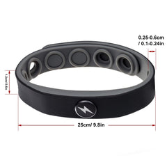 ZHOUJIELUN wristband close-up shows soft silicone texture for daily wear.