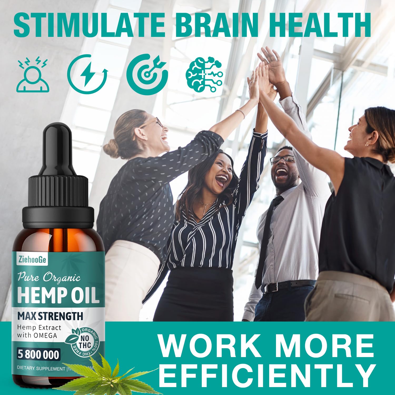 ziehooGe hemp oil added to coffee for convenient everyday use