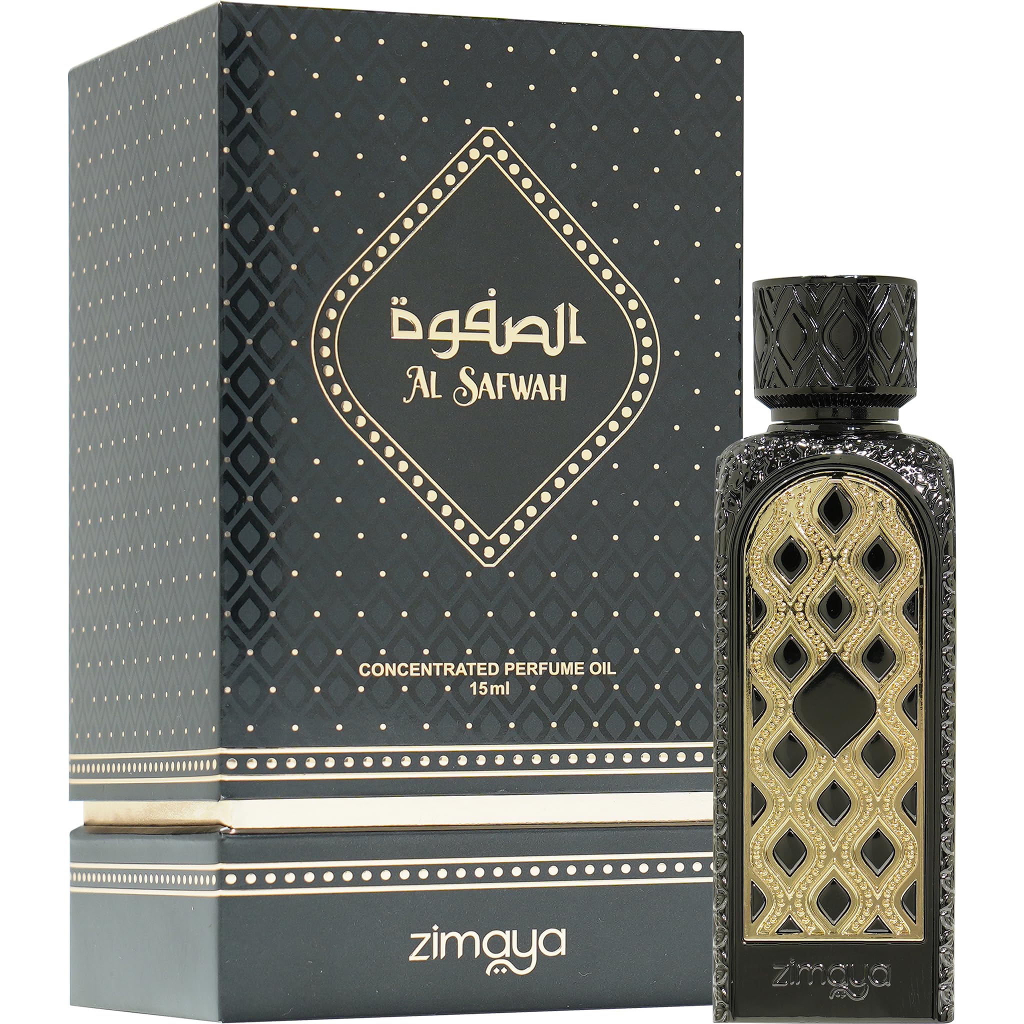 Zimaya Al Safwah core amber musk, luxurious base.