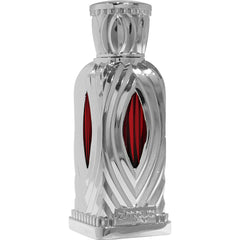 zimaya Maha Silver bottle closeup, saffron and amber notes