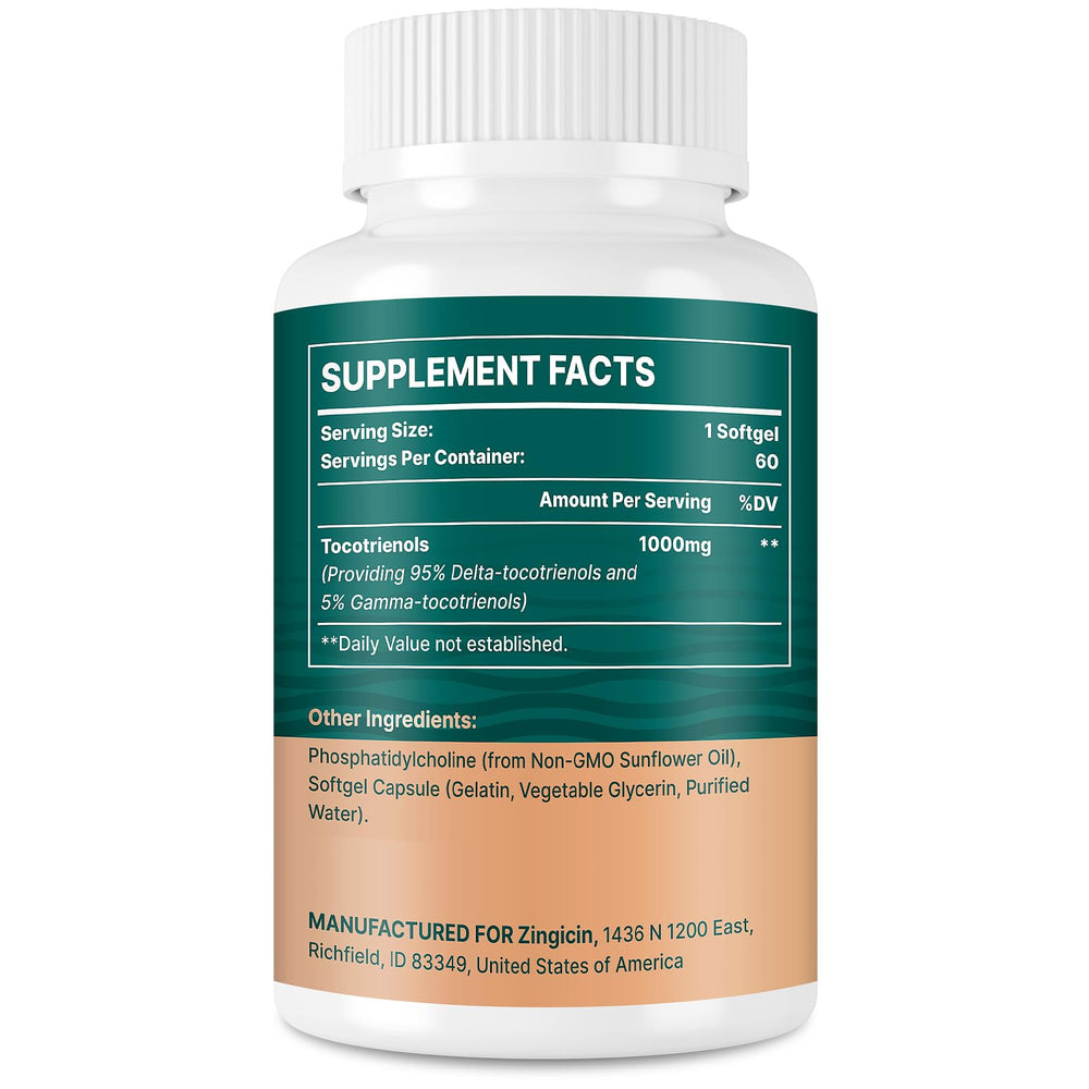 Zingicin clean label non-GMO gluten-free tocotrienols option.