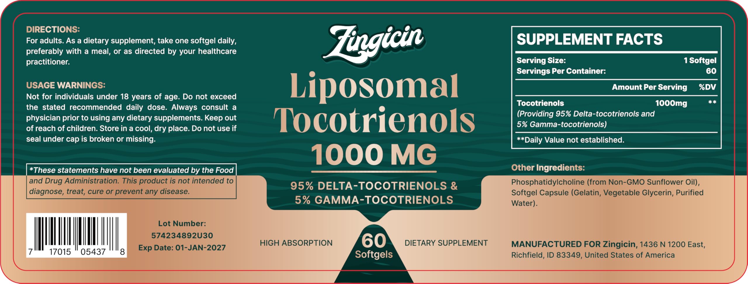 Zingicin quality standards lab testing badge indicating purity and safety.