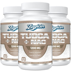 Zingicin Tudca NAC bottle front view highlighting liver support potential
