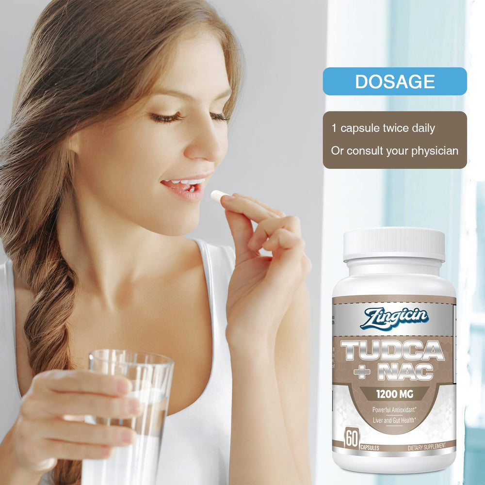 Studio shot suggests easy daily supplement routine.