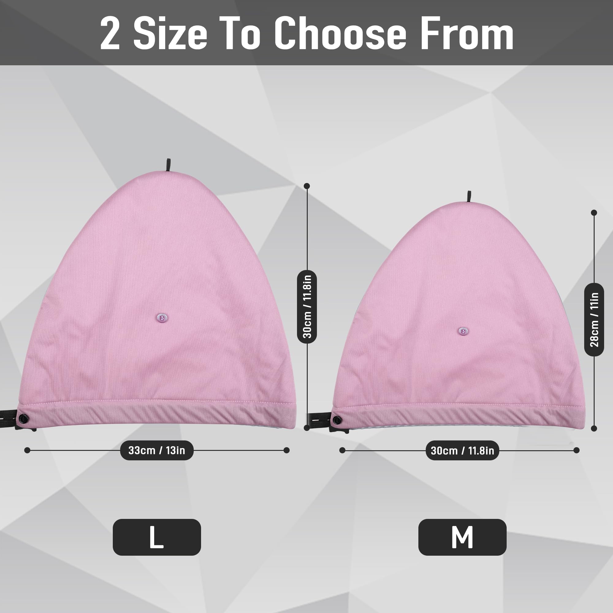 Elastic band ensures a secure fit for different head sizes.