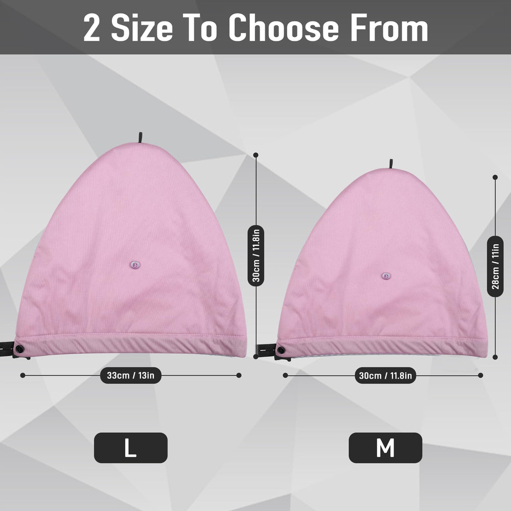 Elastic band ensures a secure fit for different head sizes.