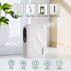 Zinyeme Scent Air Machine Bluetooth control allows quick fragrance tweaks from a phone.