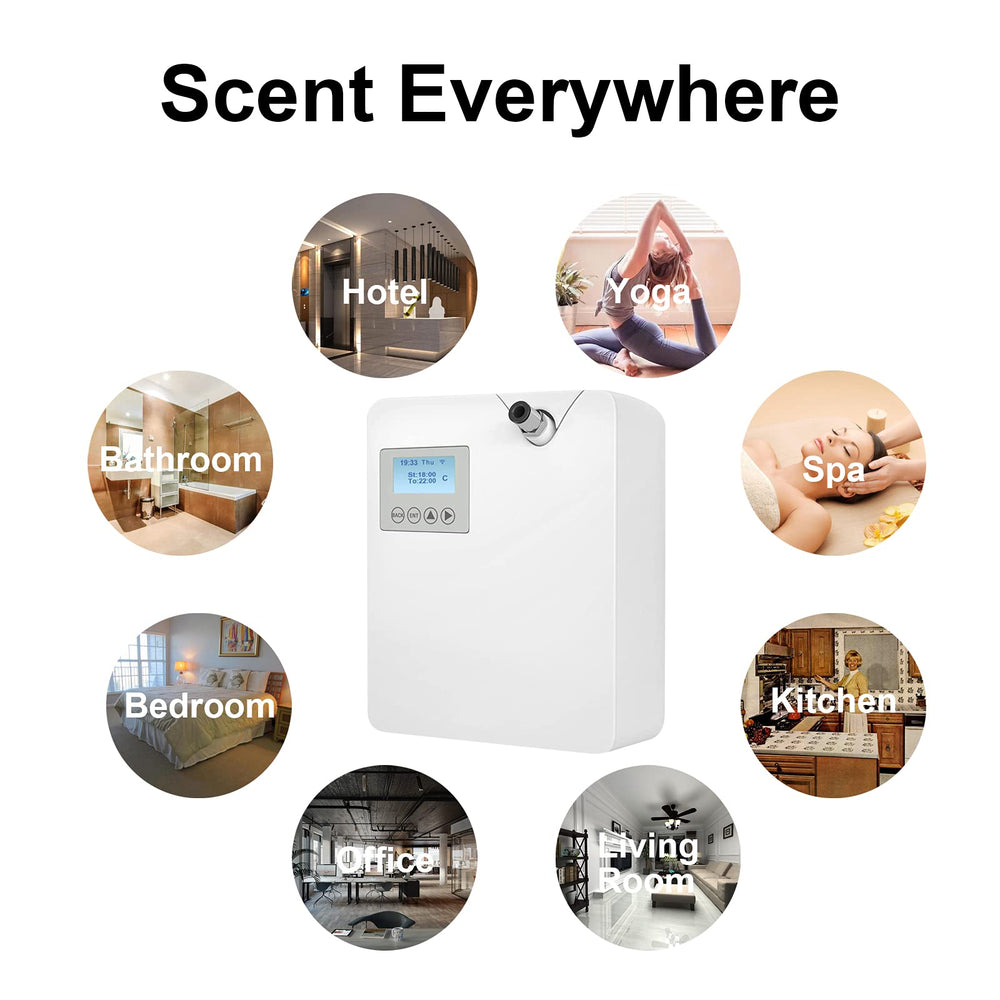 Zinyeme Scent Air Machine is HVAC-compatible for seamless integration with central systems.