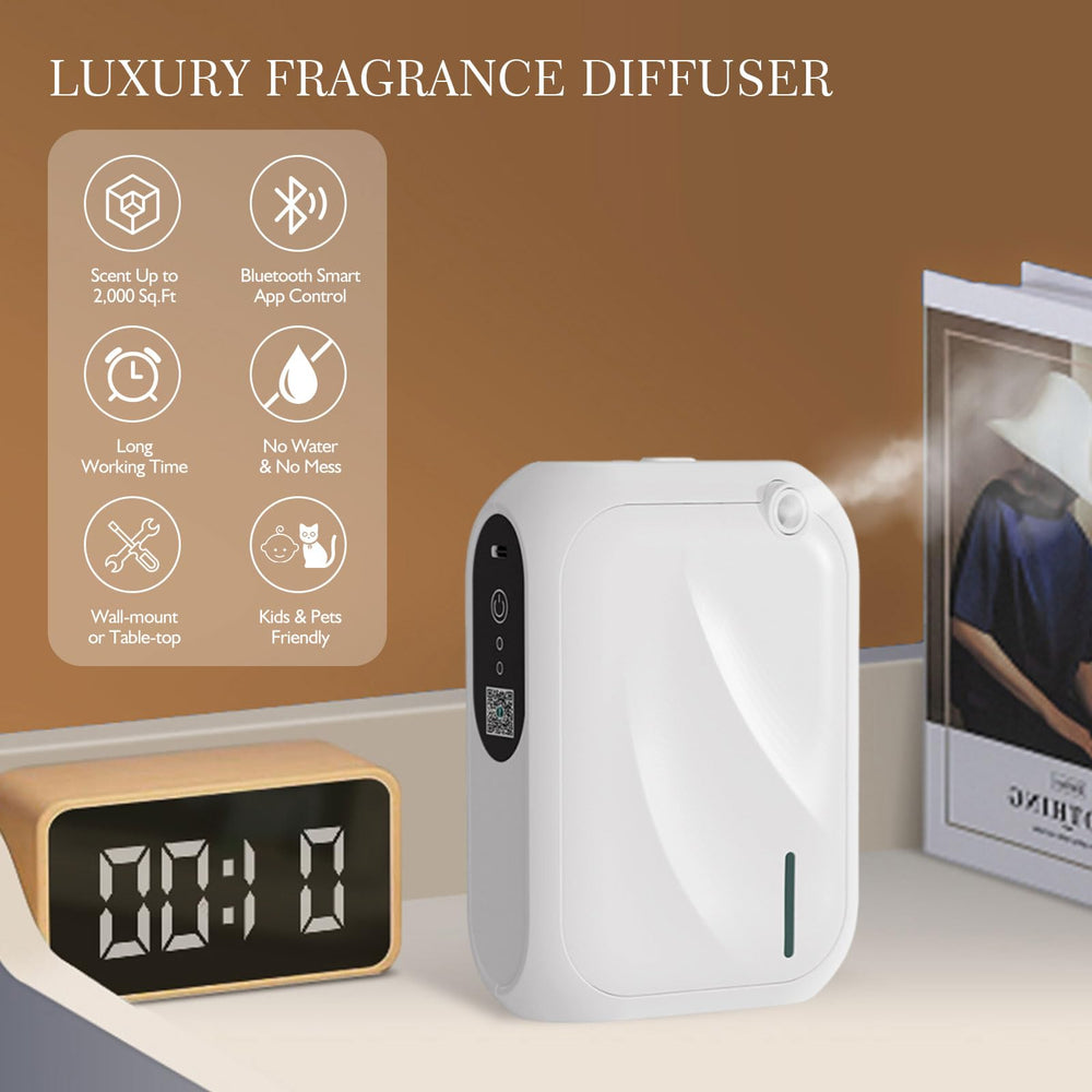 Zinyeme Scent Air Machine waterless diffusion system keeps aroma mess-free.