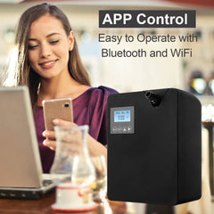 Zinyeme Smart Scent Air Machine app control interface for wireless aroma management