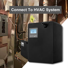 Zinyeme Smart Scent Air Machine HVAC connection highlighting compatibility with central systems