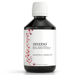 Zinzino BalanceOil+ grapefruit lemon lime bottle for daily omega-3 support
