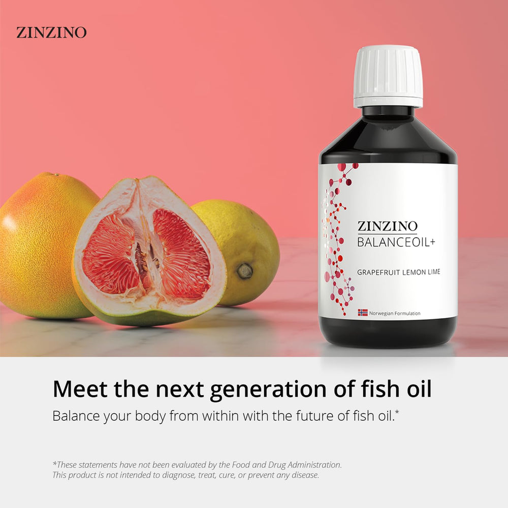 Zinzino BalanceOil+ omega-3 EPA+DHA detail suggests cardio and brain support