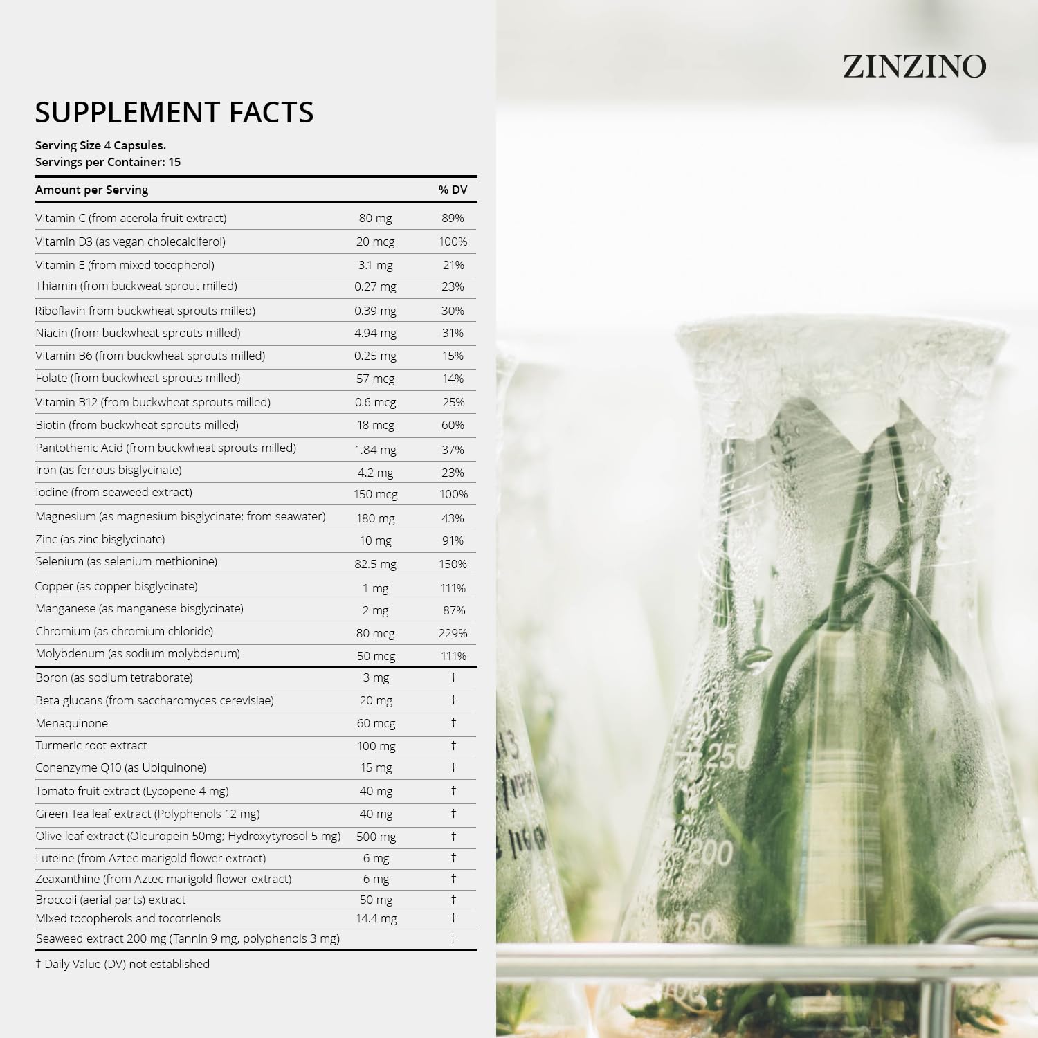 Zinzino Xtend+ capsules close-up, easy-to-swallow capsules for steady energy.
