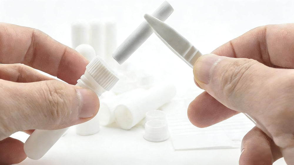 ZIOJOVK plastic tweezers for easy handling.