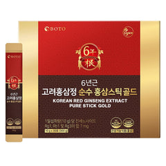 ZIOSTAND BOTO box showing premium six-year red ginseng for daily vitality.