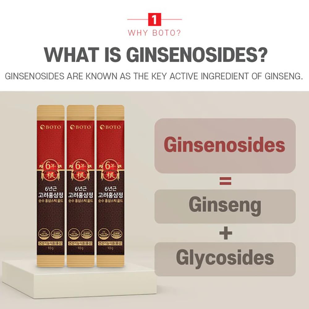 ZIOSTAND BOTO 6-Year Ginseng stick ready to consume.