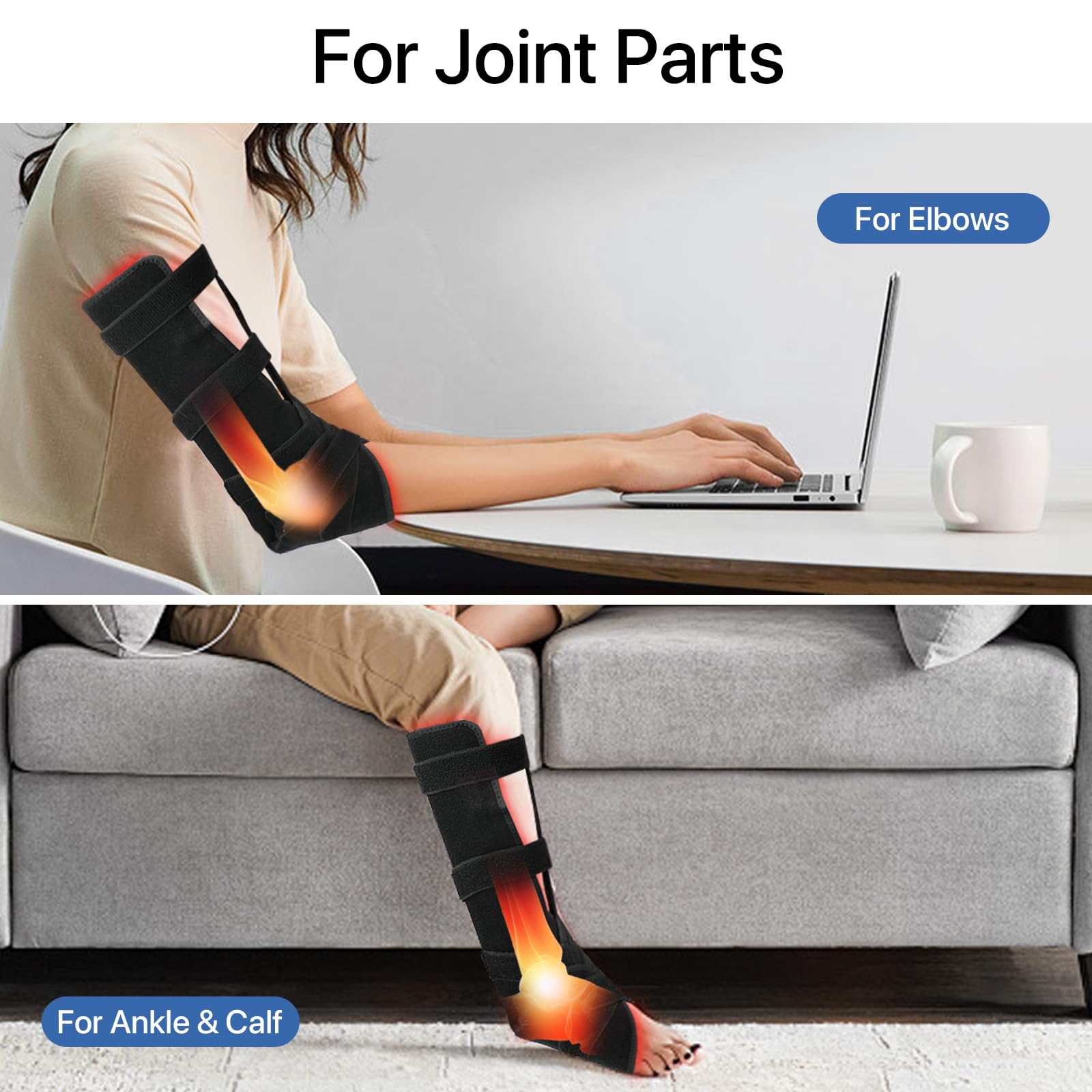 ZIROCTD versatile design for knee, calf, and ankle use.