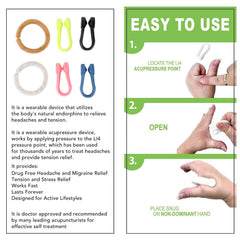 ZJchao acupressure clip targets hand pressure points for focused tension comfort