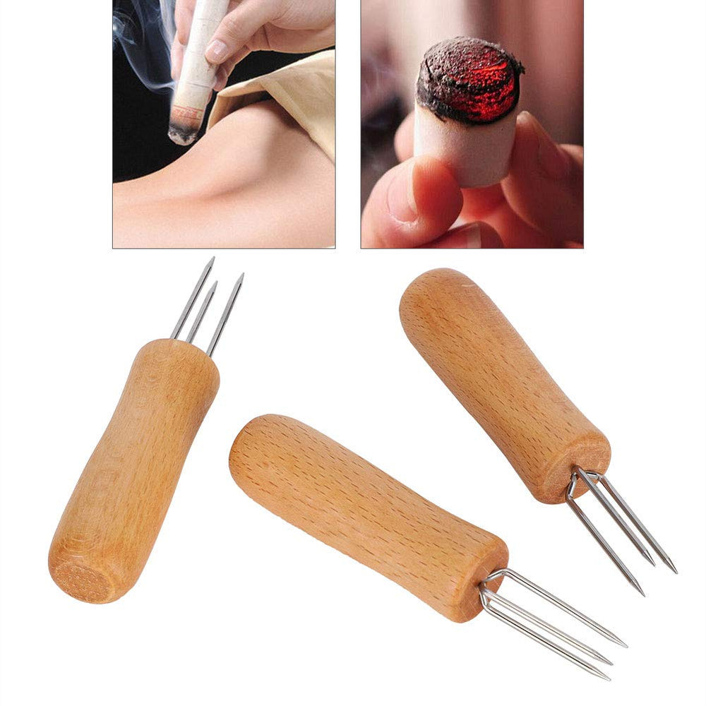 ZJchao anti-scald moxibustion handle protects hands during sessions