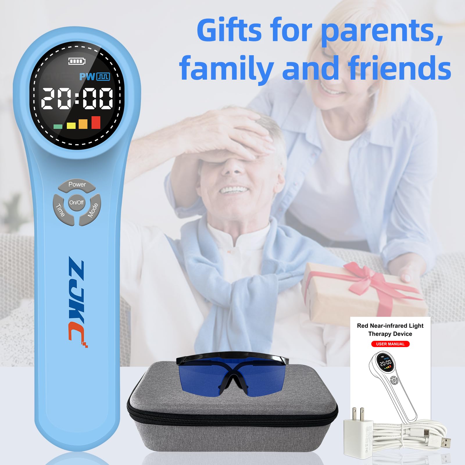 ZJKC pet-friendly red light therapy in use with a dog and cat setup