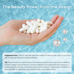 Zlimer Organic Pearl Powder Capsules packaging highlights Grade AAA pearl purity.