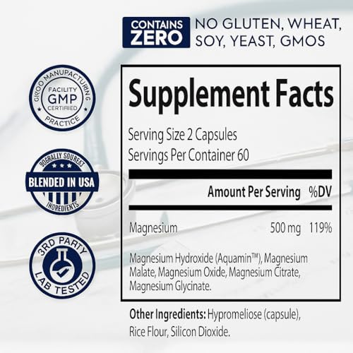 ZnS Health magnesium capsules promote easy swallowing and daily balance.